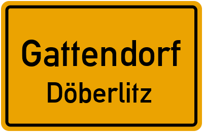 Straßenverzeichnis Gattendorf Döberlitz