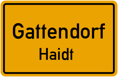 Straßenverzeichnis Gattendorf Haidt