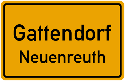 Straßenverzeichnis Gattendorf Neuenreuth