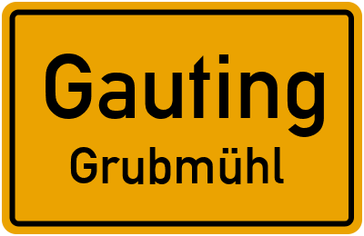 Straßenverzeichnis Gauting Grubmühl