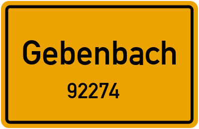 92274 Gebenbach
