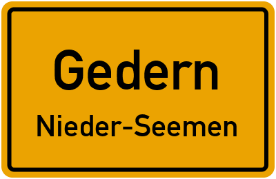 Straßenverzeichnis Gedern Nieder-Seemen