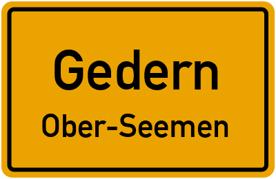 Straßenverzeichnis Gedern Ober-Seemen
