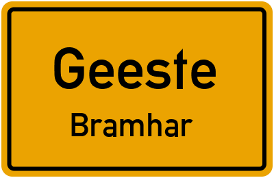 Straßenverzeichnis Geeste Bramhar