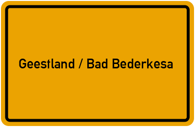 Branchenbuch Geestland / Bad Bederkesa , Niedersachsen