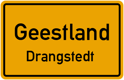 Ortsschild Geestland Drangstedt
