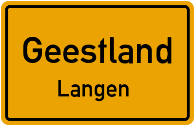 Straßenverzeichnis Geestland Langen
