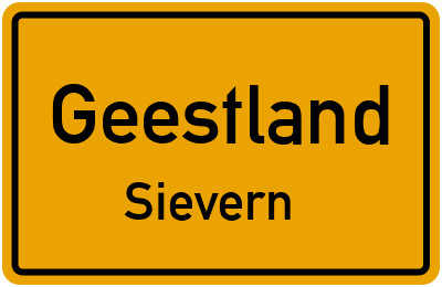 Straßenverzeichnis Geestland Sievern