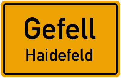 Straßenverzeichnis Gefell Haidefeld