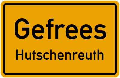 Straßenverzeichnis Gefrees Hutschenreuth