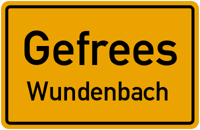 Straßenverzeichnis Gefrees Wundenbach