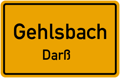 Straßenverzeichnis Gehlsbach Darß