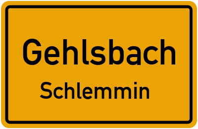 Straßenverzeichnis Gehlsbach Schlemmin