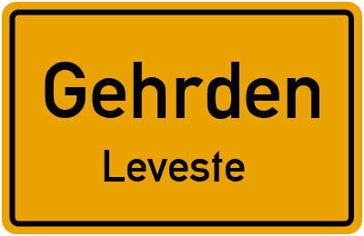 Straßenverzeichnis Gehrden Leveste