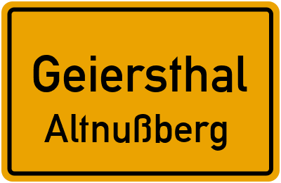 Straßenverzeichnis Geiersthal Altnußberg