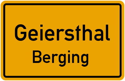 Straßenverzeichnis Geiersthal Berging