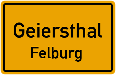 Straßenverzeichnis Geiersthal Felburg