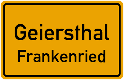 Straßenverzeichnis Geiersthal Frankenried