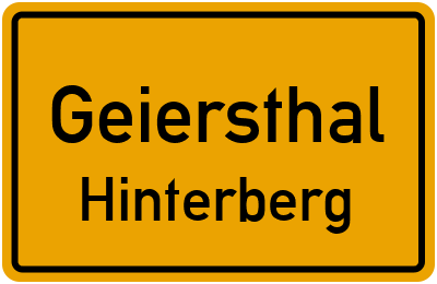 Straßenverzeichnis Geiersthal Hinterberg