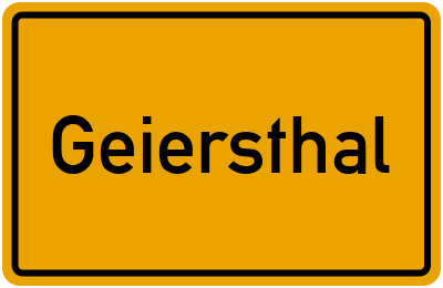 Ortsschild von Geiersthal in Bayern