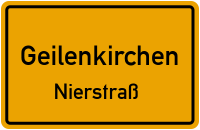 Ortsschild Geilenkirchen Nierstraß