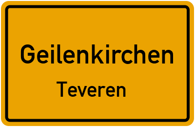 Ortsschild Geilenkirchen Teveren