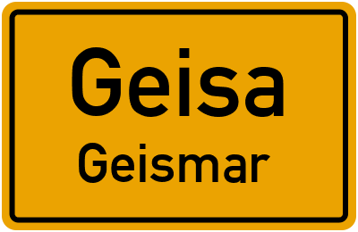 Straßenverzeichnis Geisa Geismar