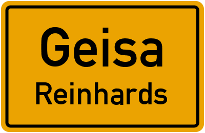 Straßenverzeichnis Geisa Reinhards