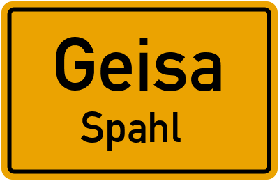 Straßenverzeichnis Geisa Spahl