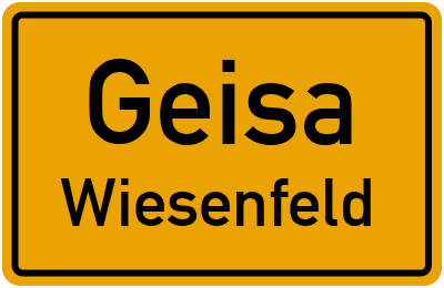 Straßenverzeichnis Geisa Wiesenfeld