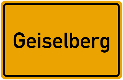 Ortsschild von Geiselberg in Rheinland-Pfalz