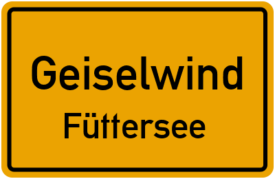 Straßenverzeichnis Geiselwind Füttersee