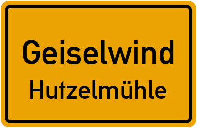 Straßenverzeichnis Geiselwind Hutzelmühle