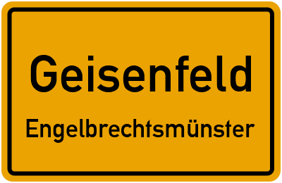 Straßenverzeichnis Geisenfeld Engelbrechtsmünster