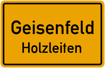Straßenverzeichnis Geisenfeld Holzleiten