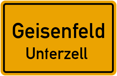 Straßenverzeichnis Geisenfeld Unterzell
