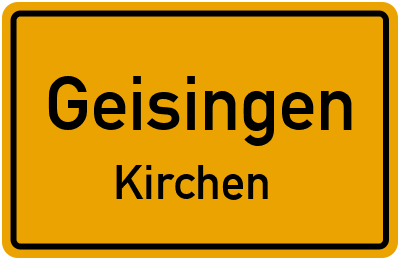 Straßenverzeichnis Geisingen Kirchen