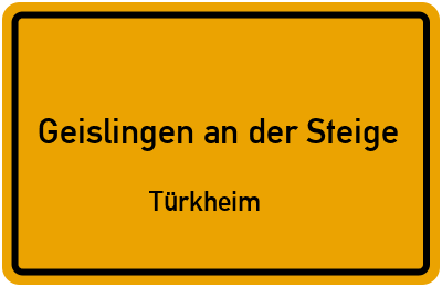 Straßenverzeichnis Geislingen an der Steige Türkheim