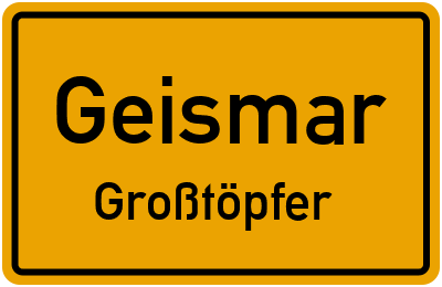 Straßenverzeichnis Geismar Großtöpfer