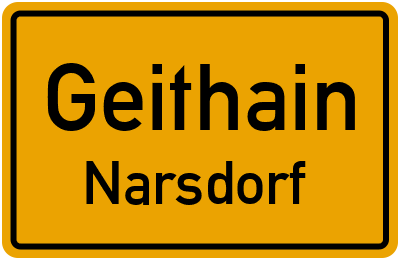 Straßenverzeichnis Geithain Narsdorf