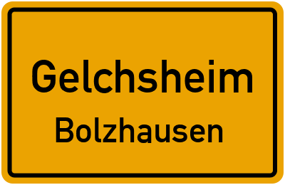 Straßenverzeichnis Gelchsheim Bolzhausen