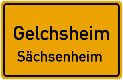 Straßenverzeichnis Gelchsheim Sächsenheim