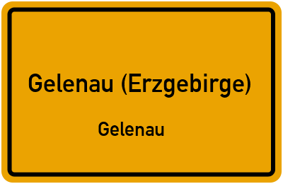 Straßenverzeichnis Gelenau (Erzgebirge) Gelenau