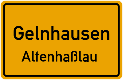 Straßenverzeichnis Gelnhausen Altenhaßlau