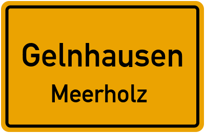 Ortsschild Gelnhausen Meerholz