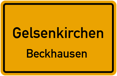 Straßenverzeichnis Gelsenkirchen Beckhausen