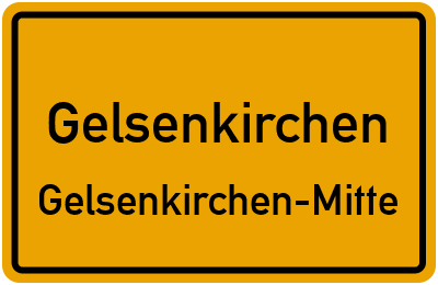 Straßenverzeichnis Gelsenkirchen Gelsenkirchen-Mitte