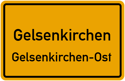 Straßenverzeichnis Gelsenkirchen Gelsenkirchen-Ost
