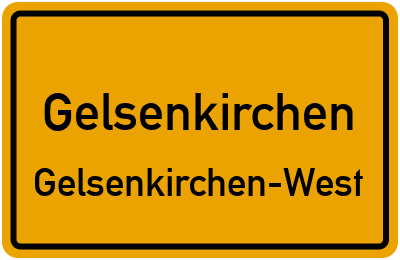 Straßenverzeichnis Gelsenkirchen Gelsenkirchen-West