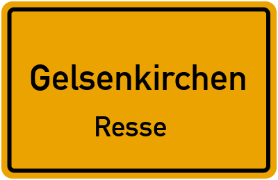 Straßenverzeichnis Gelsenkirchen Resse